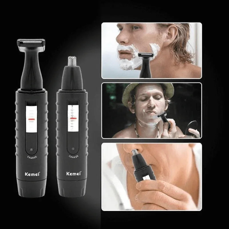 Kemei electric 2 in 1 hair trimmer rechargeable shaver - Prozone