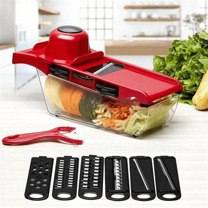 Vegetable cutter slicer grater chopper six interchangeable blades - Prozone