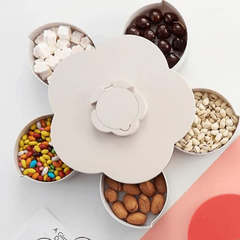 Flower rotatable container food candy box - Prozone