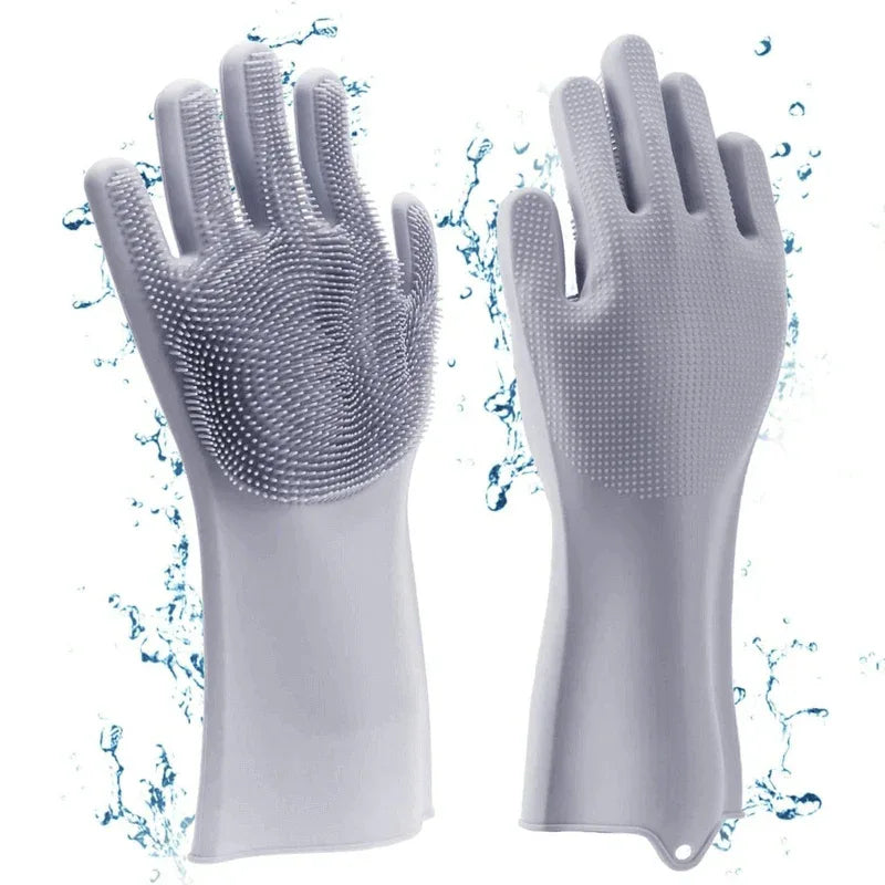Dishwashing gloves- silicone kitchen scrub - Prozone