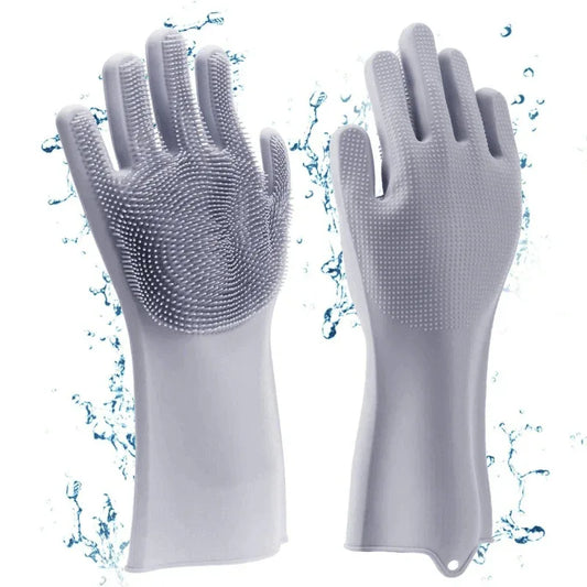 Dishwashing gloves- silicone kitchen scrub - Prozone