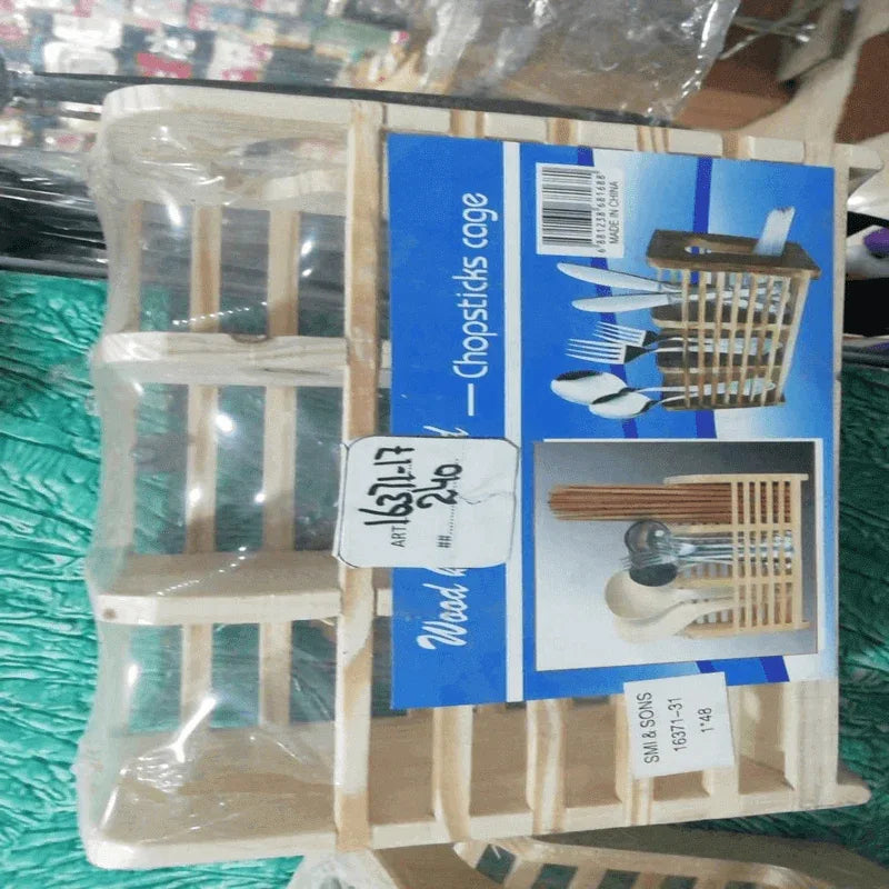 3 section wooden chopsticks holder - Prozone