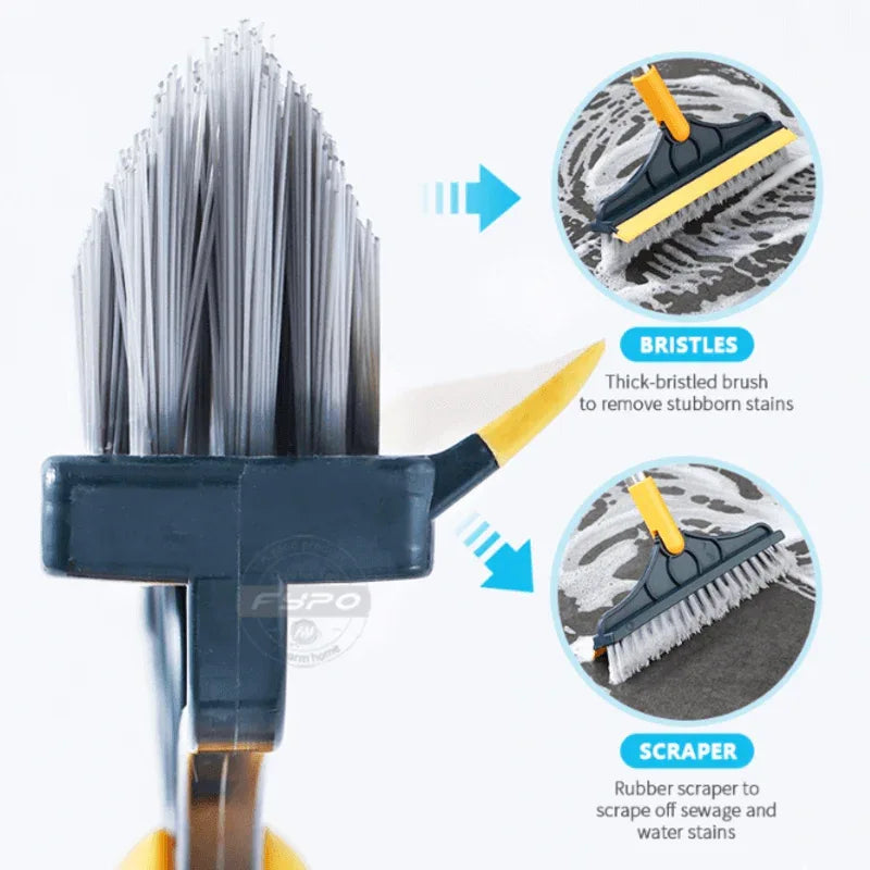 3 in 1 floor scrub brush with squeegee - Prozone