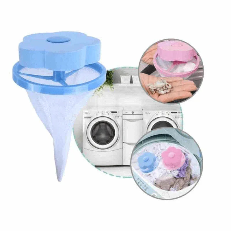 2 pcs washing machine flower shape mesh filter bag - Prozone