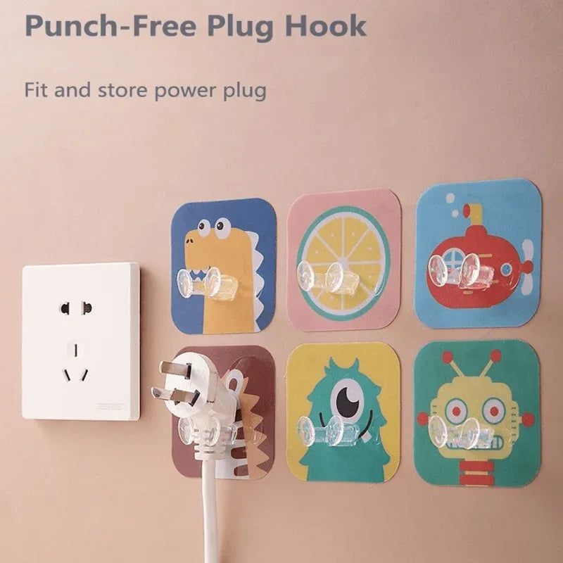 Wall mounted sticky hooks for power plugs – 1pcs - Prozone