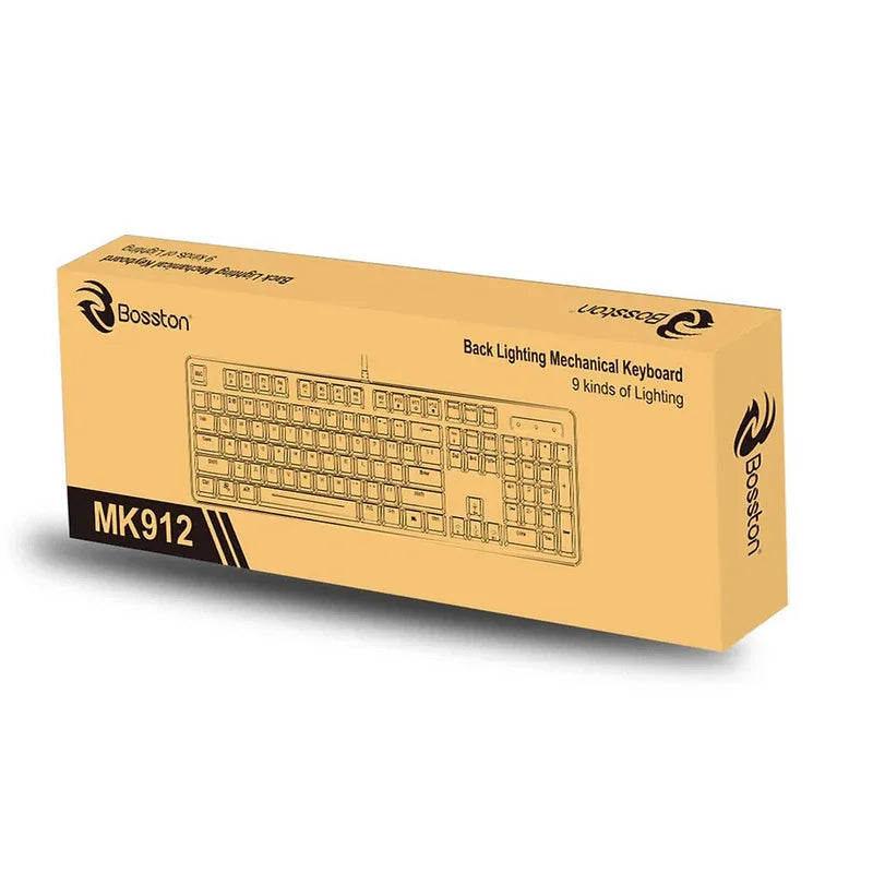 Bosston wired luminous keyboard rgb mk912 - Prozone