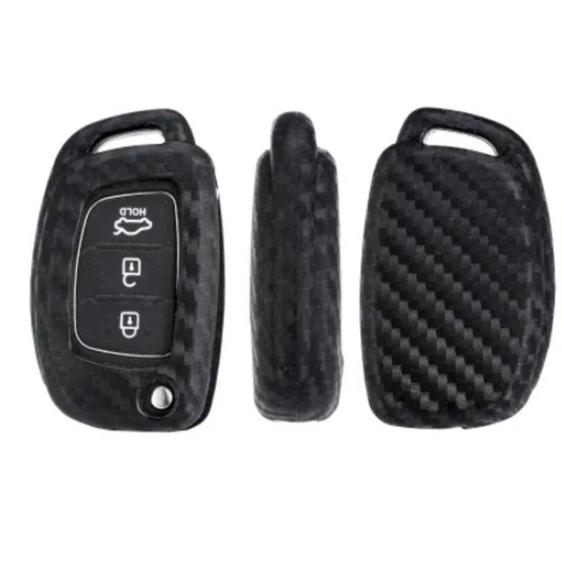 Carbon car key cover hyundai tucson - Prozone