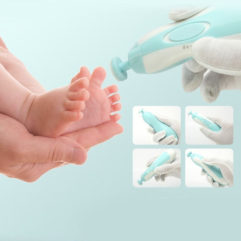 Electric baby nail trimmer with 6 grinding heads - Prozone