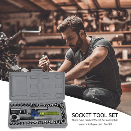 40 pcs wrench set tool box kit - Prozone