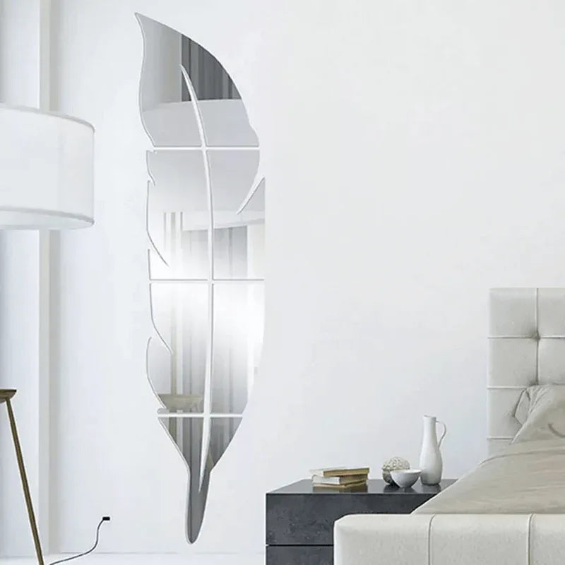 Leaf mirror wall stickers - Prozone