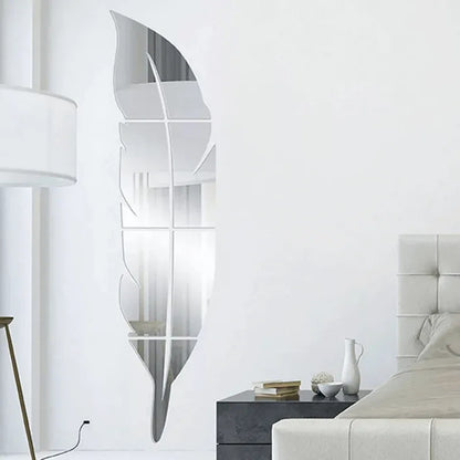 Leaf mirror wall stickers - Prozone