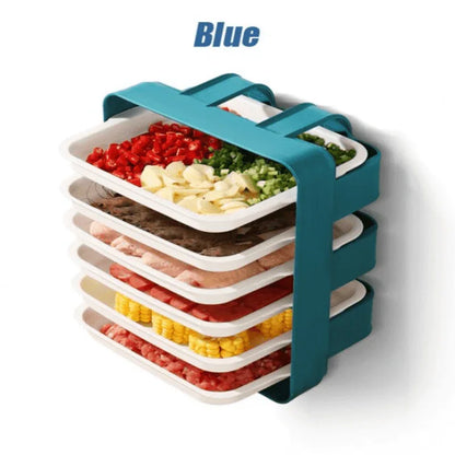 6 tier wall mounted tray kitchen organizer - Prozone