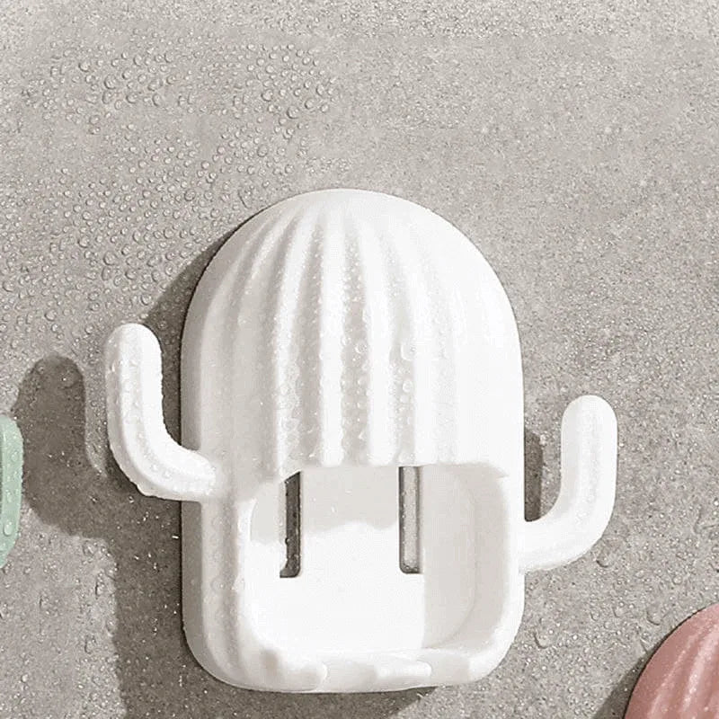 Cute cactus self adhesive toothbrush holder - Prozone