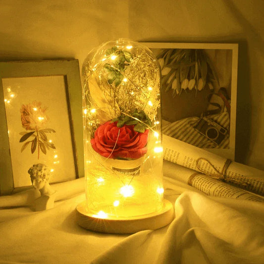 Led night light artificial rose string light - Prozone