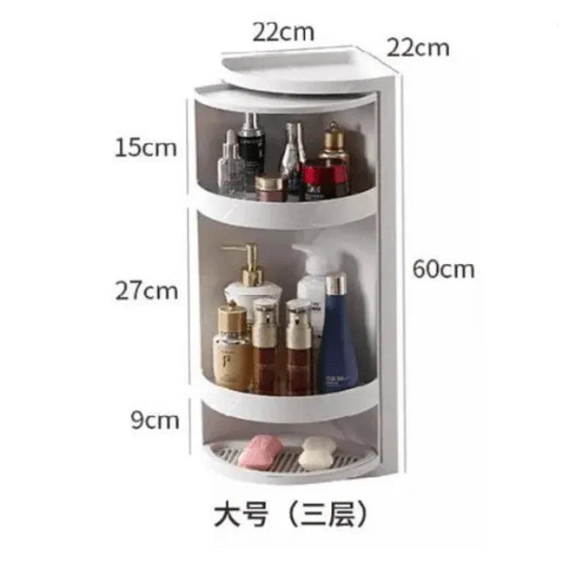 Rotating 360 wall mounted corner shelf - Prozone