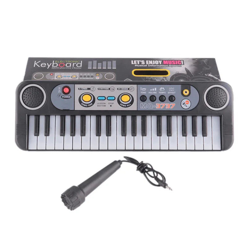 Mini electric piano keyboard with microphone - Prozone