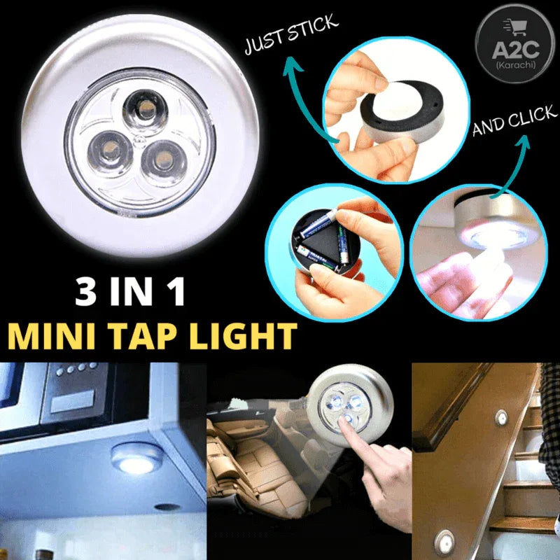 Self stick touch lamp led tap light - Prozone