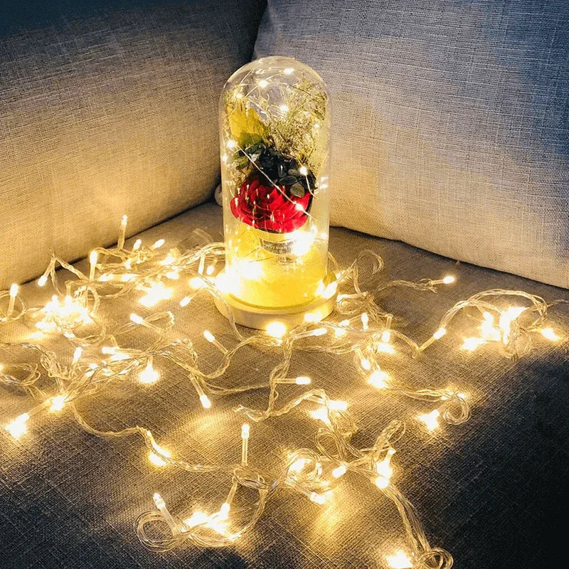 Led night light artificial rose string light - Prozone