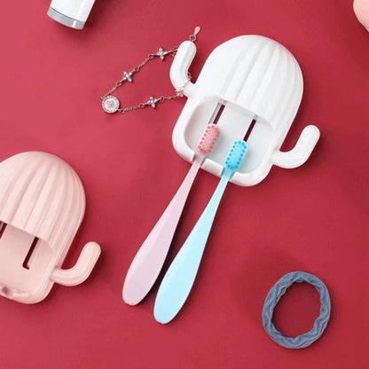 Cute cactus self adhesive toothbrush holder - Prozone