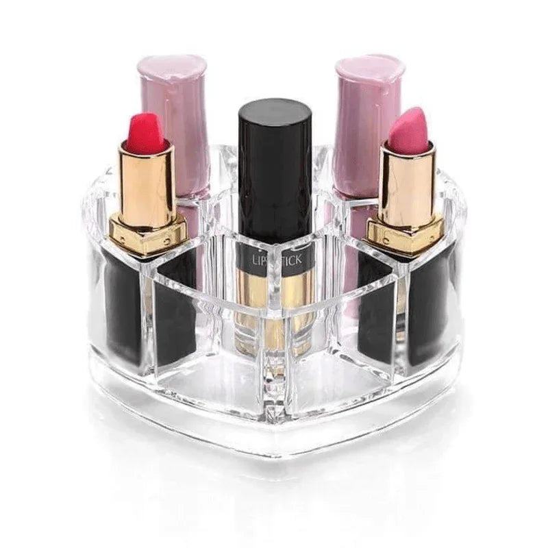 Heart shape acrylic makeup cosmetic organizer - Prozone