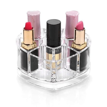 Heart shape acrylic makeup cosmetic organizer - Prozone