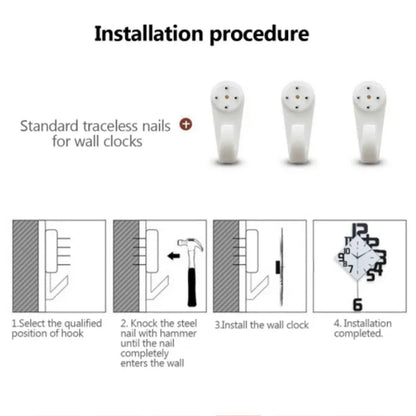 Modern nordic style silent wall clock - Prozone