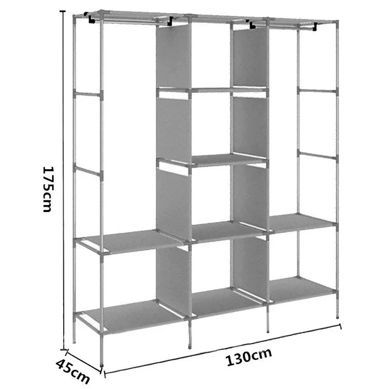 3 layer storage wardrobe foldable shelf rack m 88130 - Prozone