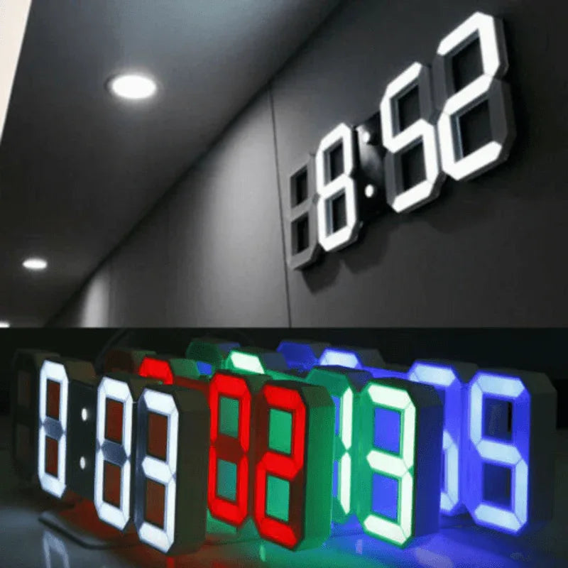 3d led electronic watch table modern digital alarm clocks - Prozone