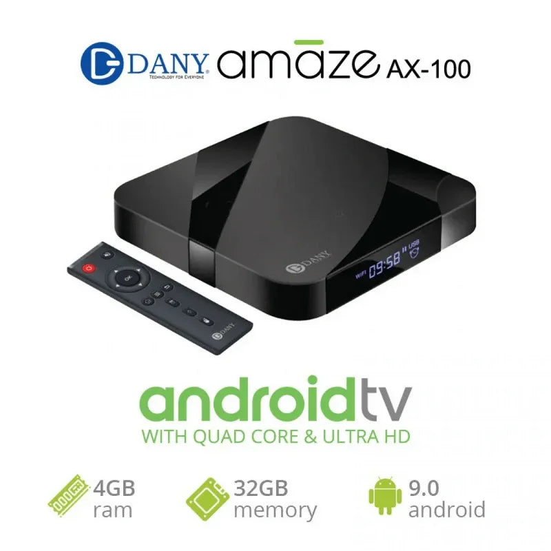 Amaze 4k android tv box 4gb 32gb ax-100 - Prozone