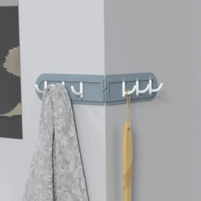 Pack of 2 corner shelves with row of 6 hooks - Prozone