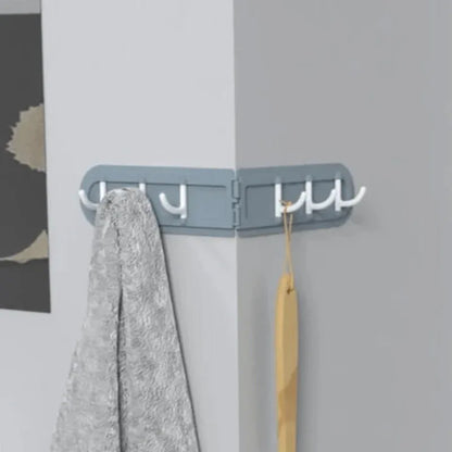 Pack of 2 corner shelves with row of 6 hooks - Prozone