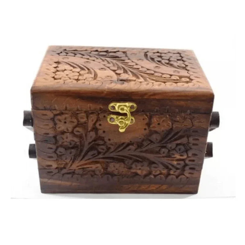 Hand made wood 3 step trolley jewelry box - Prozone
