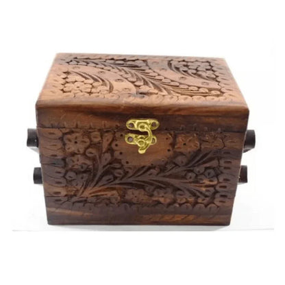 Hand made wood 3 step trolley jewelry box - Prozone