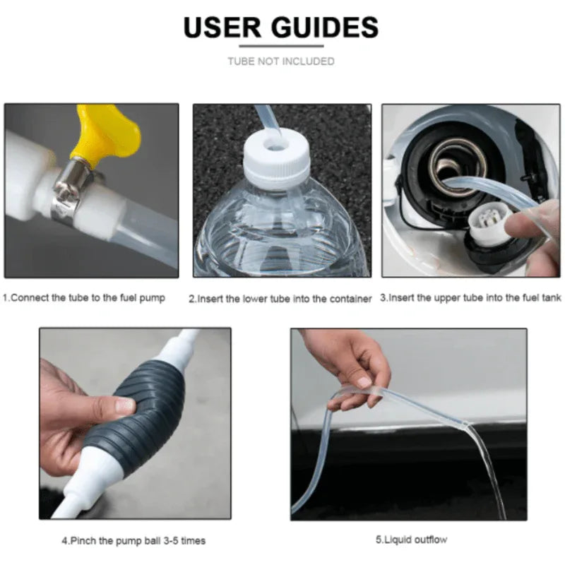 Water petrol oil transfer pump syphon fuel saver - Prozone