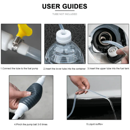 Water petrol oil transfer pump syphon fuel saver - Prozone