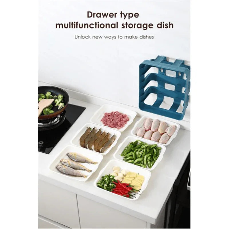 6 tier wall mounted tray kitchen organizer - Prozone