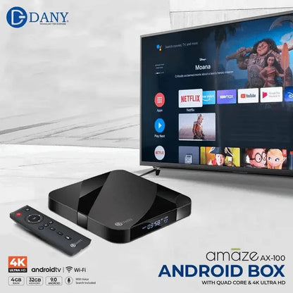 Amaze 4k android tv box 4gb 32gb ax-100 - Prozone