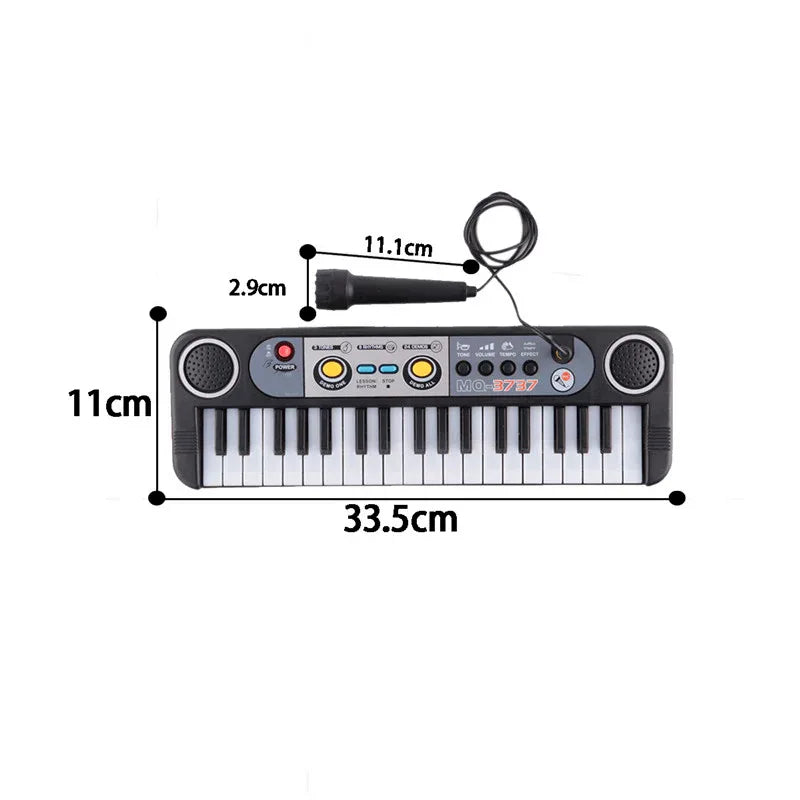 Mini electric piano keyboard with microphone - Prozone