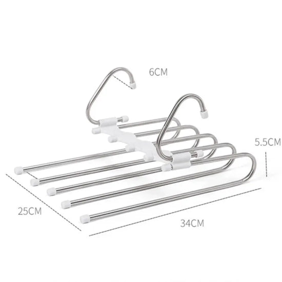 Pack of 3 clothes hanger adjustable trouser storage rack - Prozone