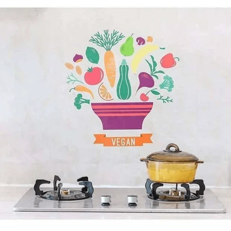 Pack of 4 kitchen stove oil proof wall sticker - Prozone