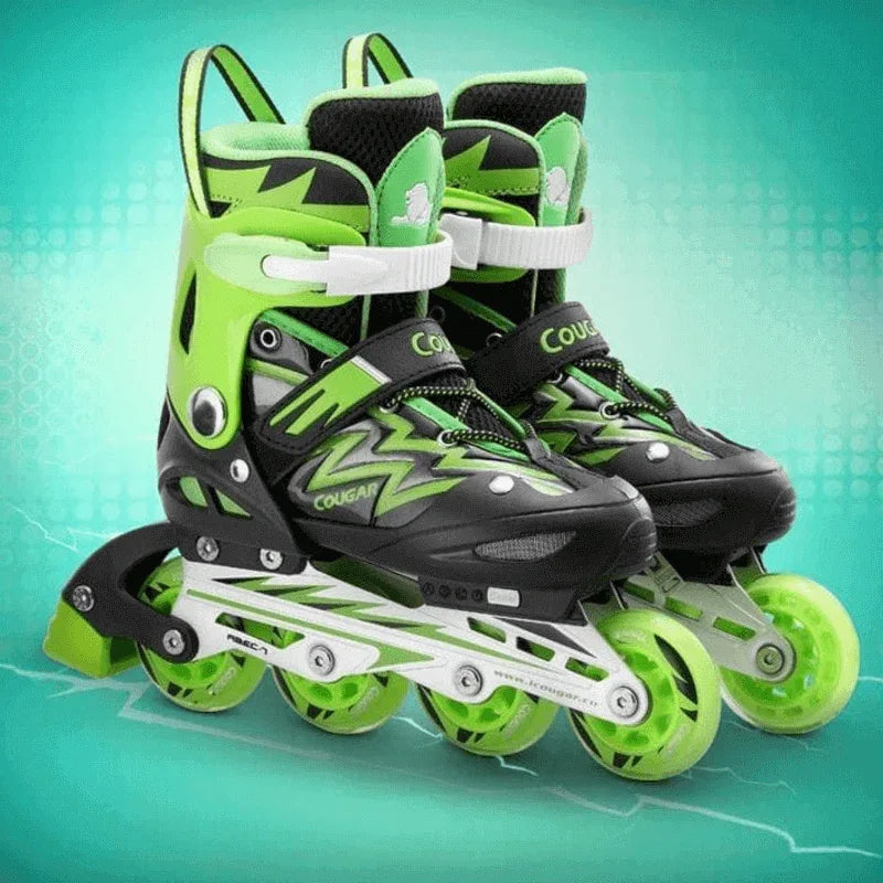 Adjustable children four-wheel roller skater skate shoes - Prozone
