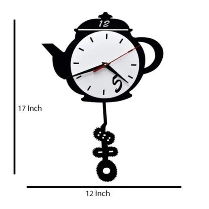 Tea kettle shaped wall clock - Prozone