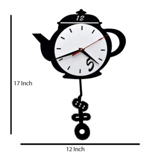Tea kettle shaped wall clock - Prozone