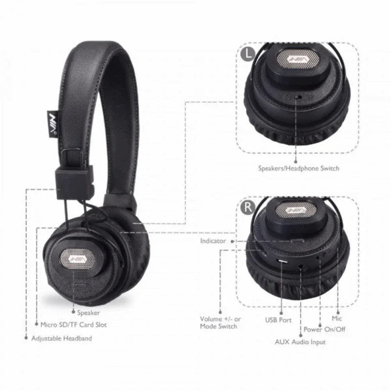 Nia x5sp bluetooth wireless headphone+speaker - Prozone