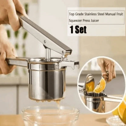 Stainless steel manual fruit juicer - Prozone
