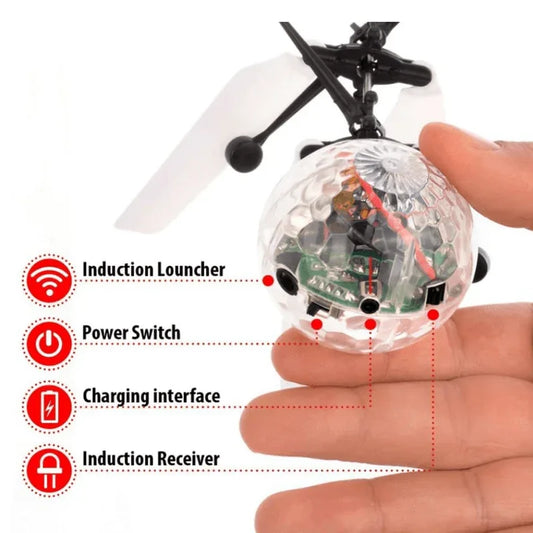 Flying Ball Helicopter Toy Infrared Induction - Prozone