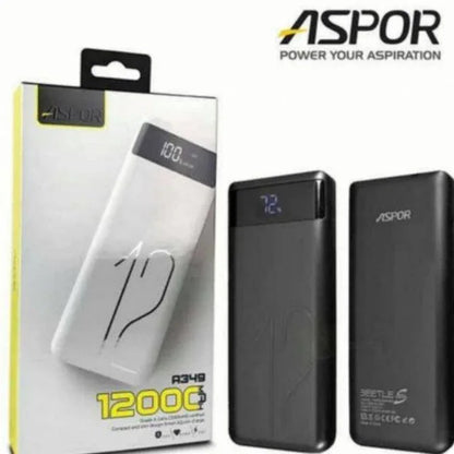 Aspor a349 12,000 mah powerbank - Prozone