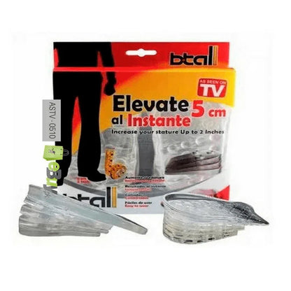Height increasing silicone insoles elevate 5cm al instante - Prozone