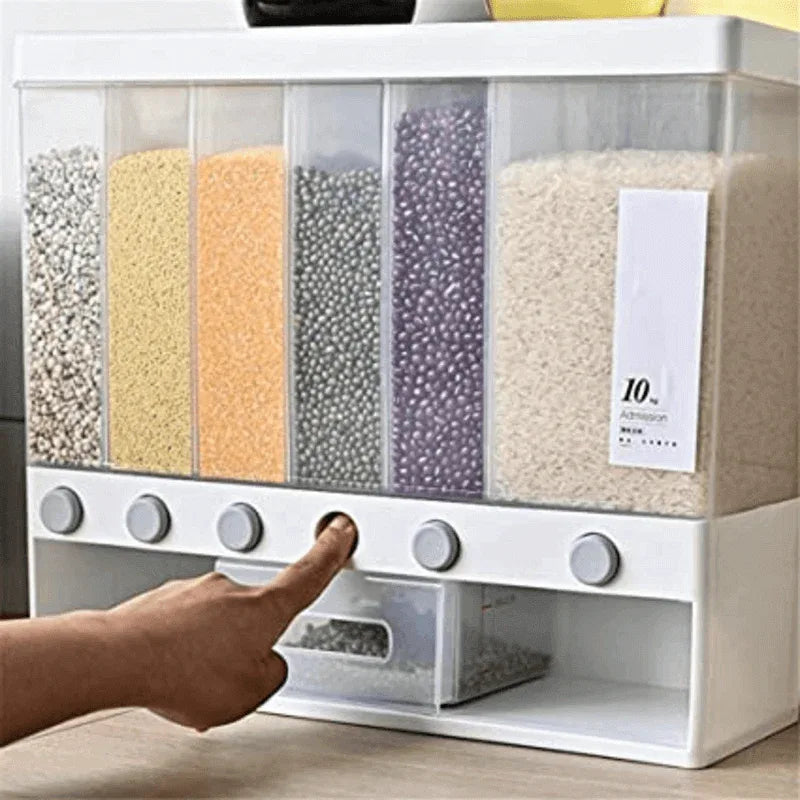 Wall mounted kitchen rice and cereal dispenser - Prozone