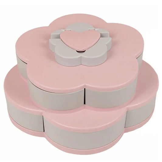 double-layer flower snacks container with mobile holder - Prozone